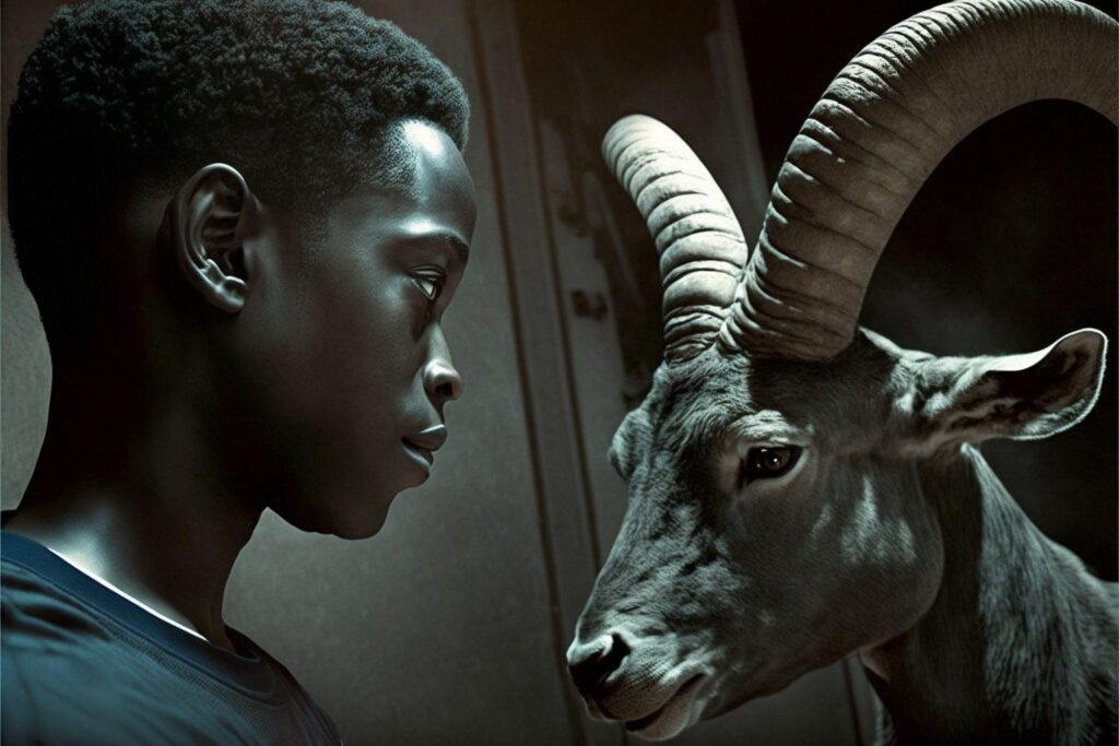 Young-Michael-Jordan-The-GOAT-with-a-goat